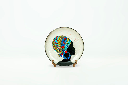 25CM ETHNIC PATTERNED ARABIC PLATE