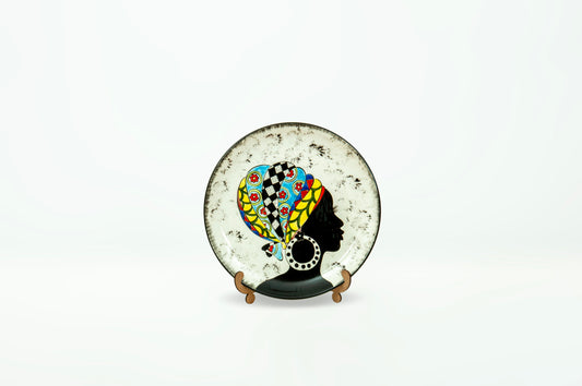 25CM ETHNIC PATTERNED ARABIC PLATE