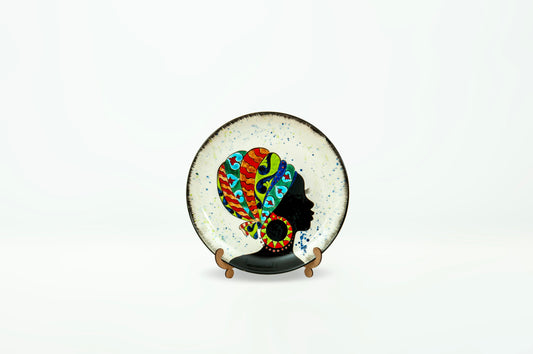 25CM ETHNIC PATTERNED ARABIC PLATE