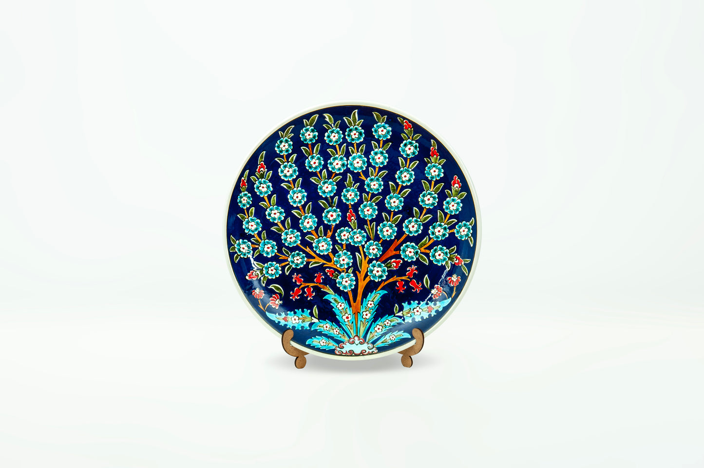30cm TREE OF LIFE PATTERNED PLATE