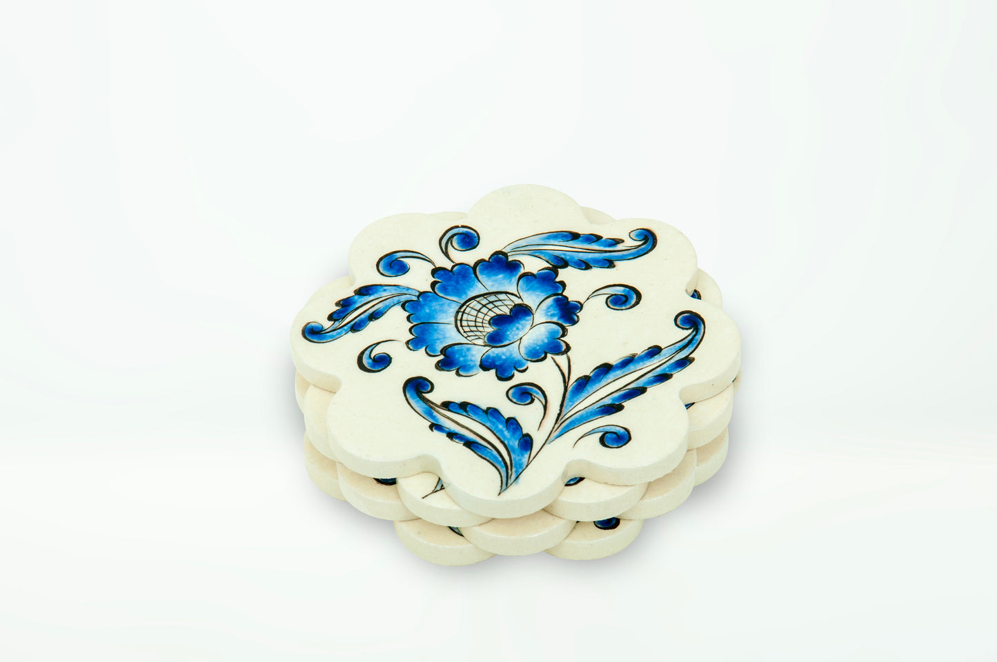 4-Piece Coaster Blue