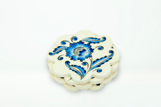 4-Piece Coaster Blue