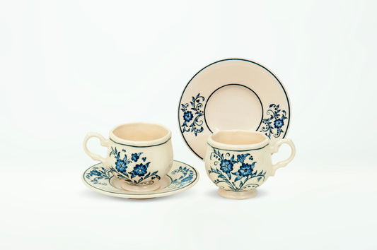 BLUE &amp; BLANC COFFEE CUP